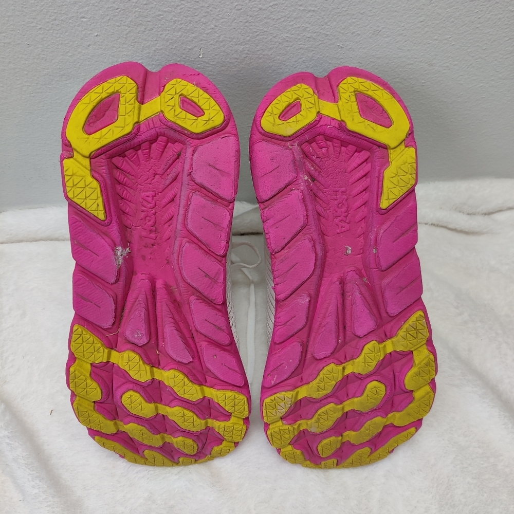 HOKA One Rincon 3 Womens 8.5B White Pink Running Shoes 1119396 - Picture 10 of 13